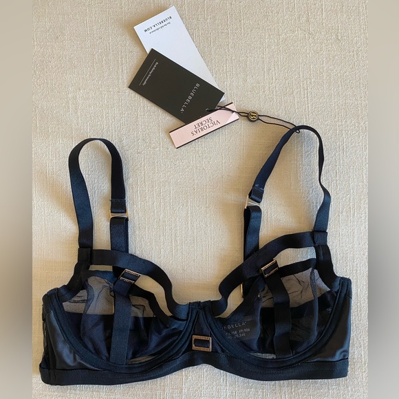 NWT. Victorias Secret x Bluebella Strappy Mesh Bondage Bra, size 34B - Picture 2 of 4